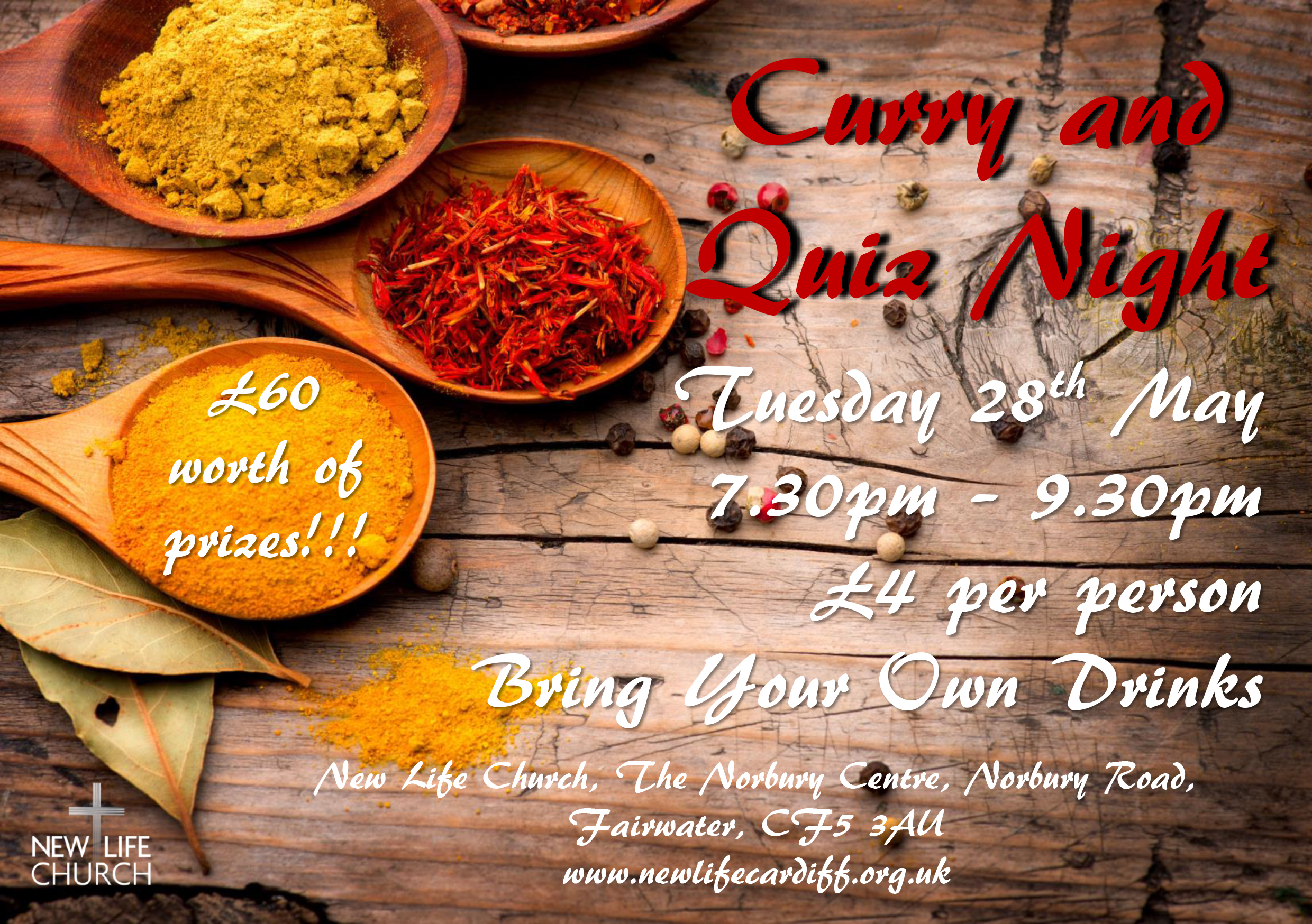 Curry and Quiz Night Flyer